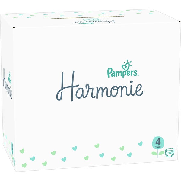 Scutece PAMPERS Harmonie XXL Box nr 4, Unisex, 9-14 kg, 160 buc