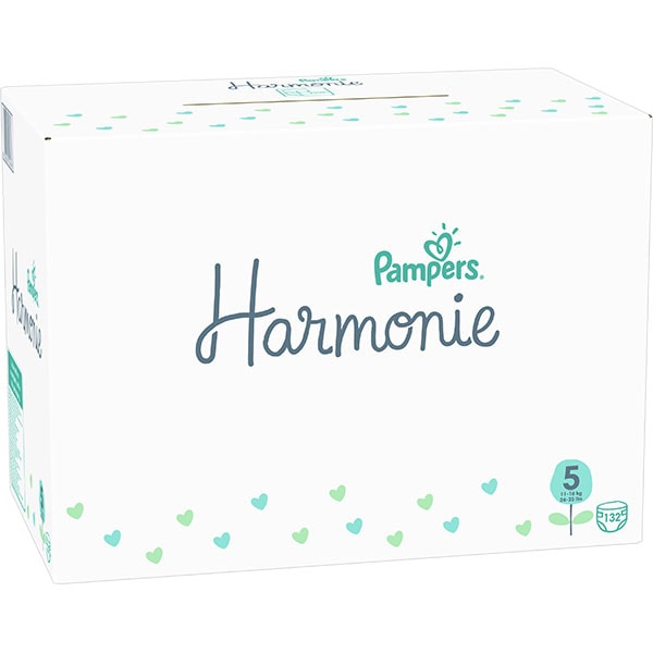 Scutece PAMPERS Harmonie XXL Box nr 5, Unisex, 11-16 kg, 132 buc