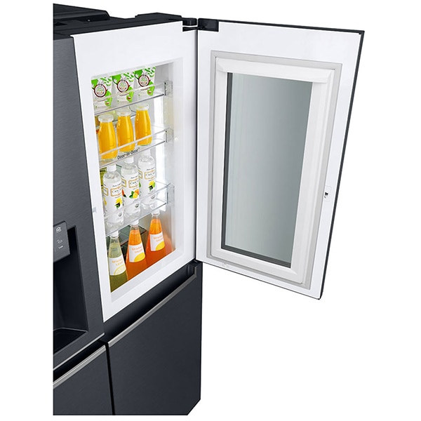 Side by Side LG GSX961MCVZ, No Frost, 625 l, H 179, Clasa F, InstaView, Wi-Fi, negru