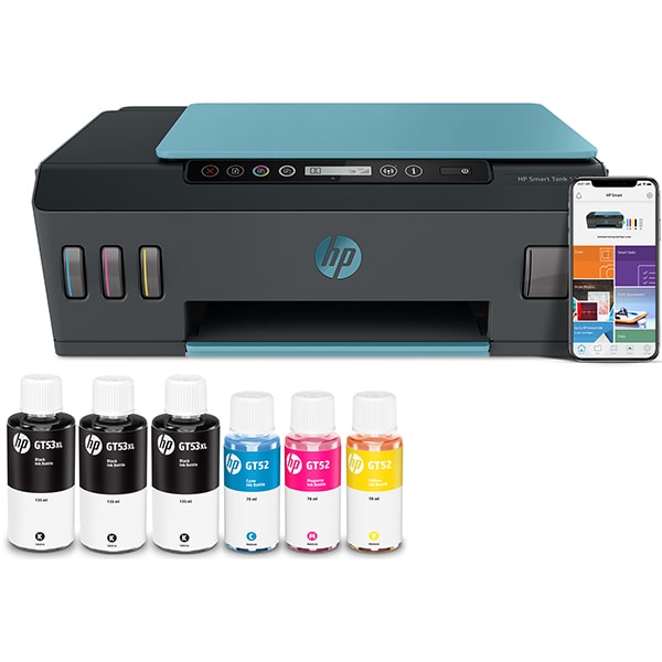 Multifunctional inkjet color HP Smart Tank 516 CISS,  A4, USB, Wi-Fi