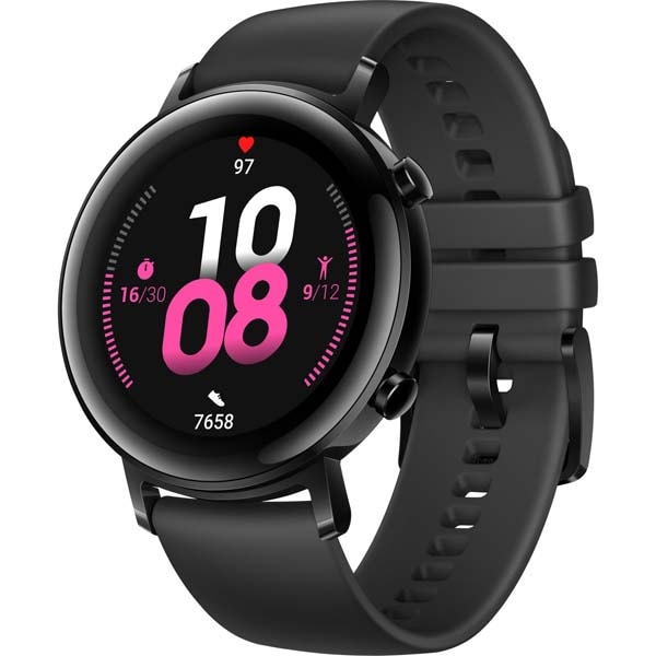 Smartwatch HUAWEI Watch GT 2 42mm, Android/iOS, silicon, Sport Edition, Matte Black
