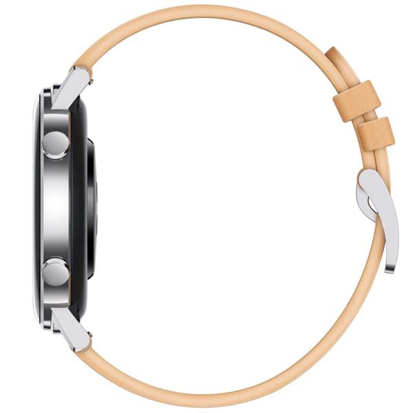 Smartwatch HUAWEI Watch GT 2 42mm, Android/iOS, Leather Strap, Classic Edition, Gravel Biege