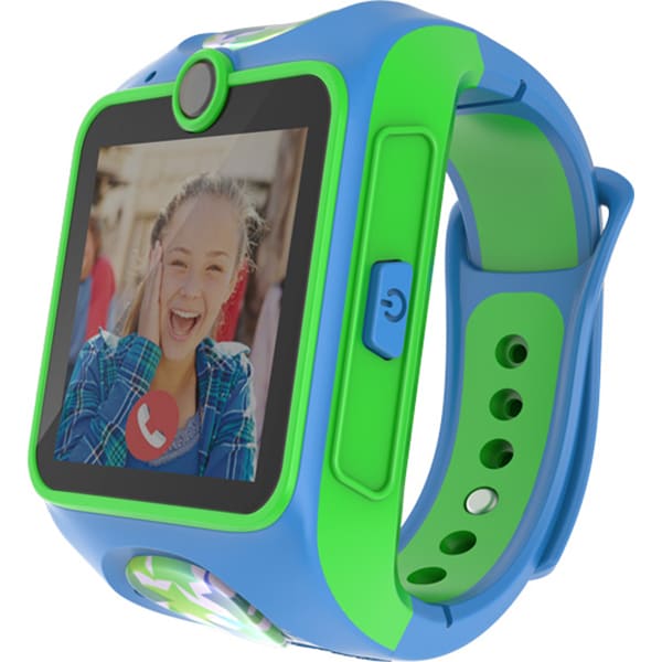Smartwatch pentru copii MYKI Junior, Android/iOS, 3G, Apel video, silicon, albastru-verde