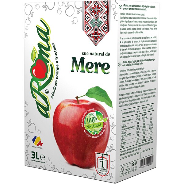 Suc natural AROMA, natural 100%, Mere, 3L