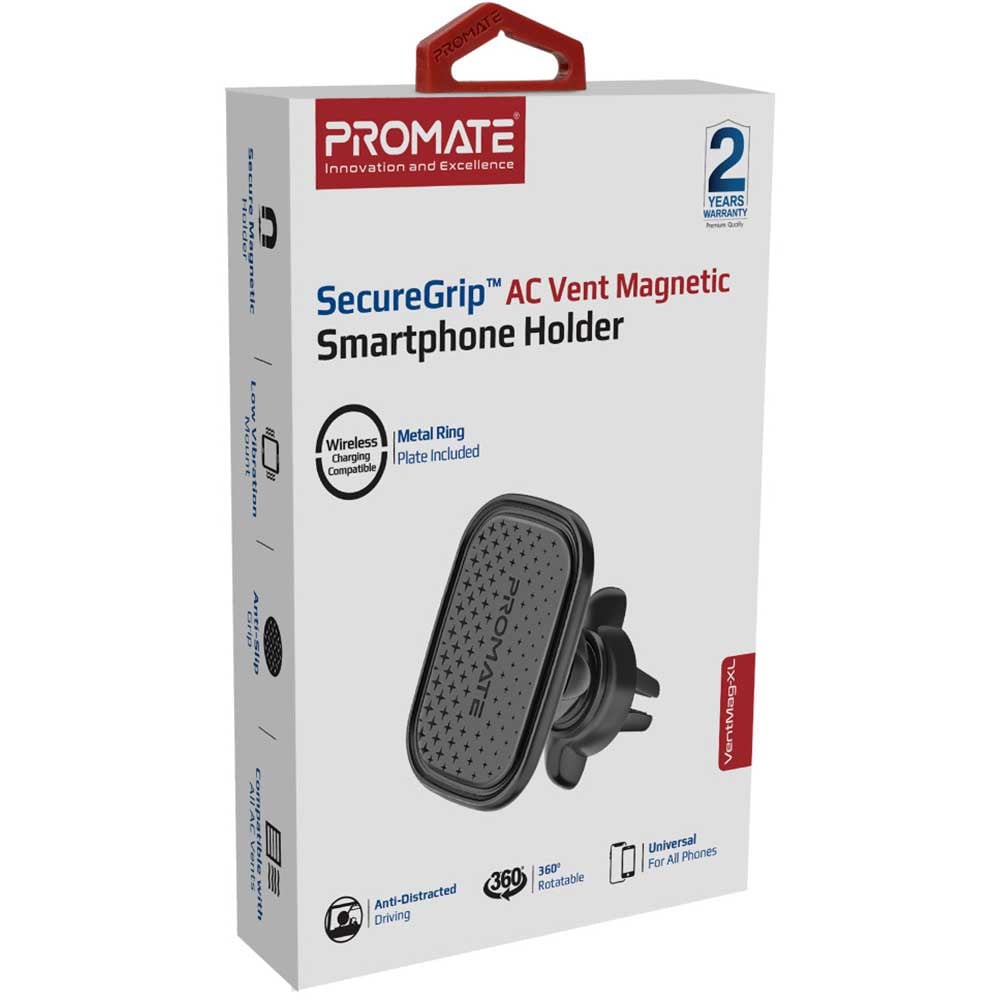 Suport auto universal PROMATE VentMag-XL, ventilatie, negru