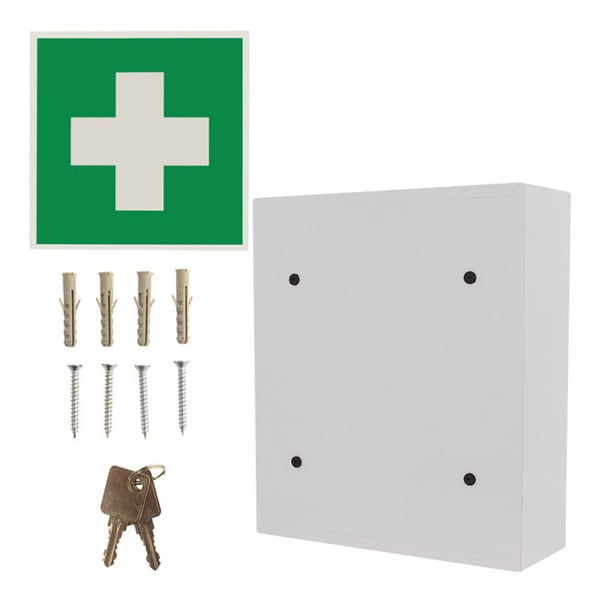 Dulap medicamente ROTTNER MK-1 , Inchidere cheie, 110 x 315 x 360 mm, alb