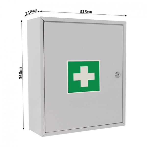 Dulap medicamente ROTTNER MK-1 , Inchidere cheie, 110 x 315 x 360 mm, alb