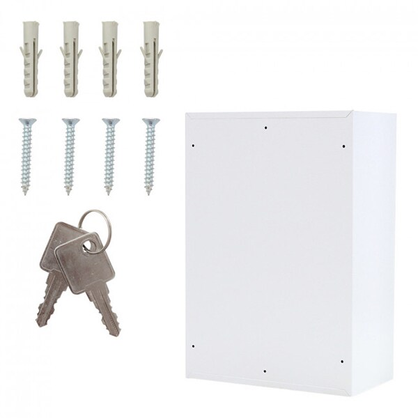 Caseta chei ROTTNER S300, Inchidere cheie, 204 x 380 x 550 mm, alb