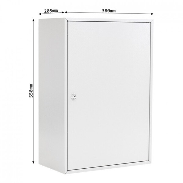 Caseta chei ROTTNER S300, Inchidere cheie, 204 x 380 x 550 mm, alb