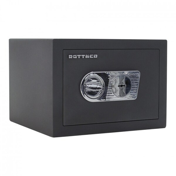 Seif certificat antiefractie ROTTNER Samoa 40, Inchidere cheie, 390 x 420 x 300 mm, antracit