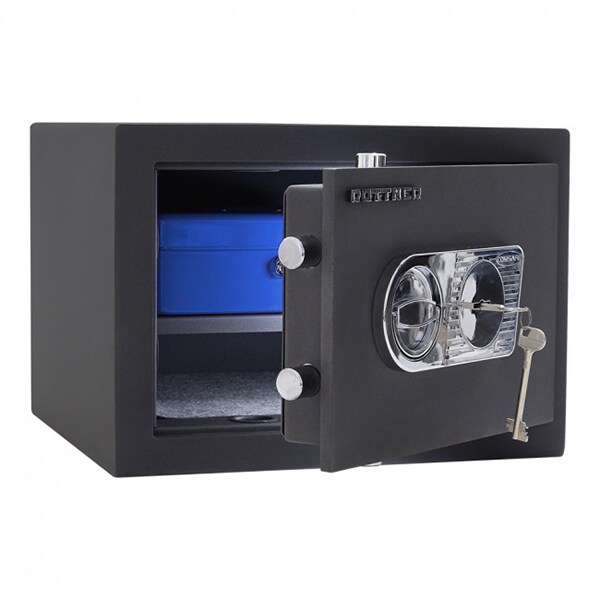 Seif certificat antiefractie ROTTNER Samoa 40, Inchidere cheie, 390 x 420 x 300 mm, antracit