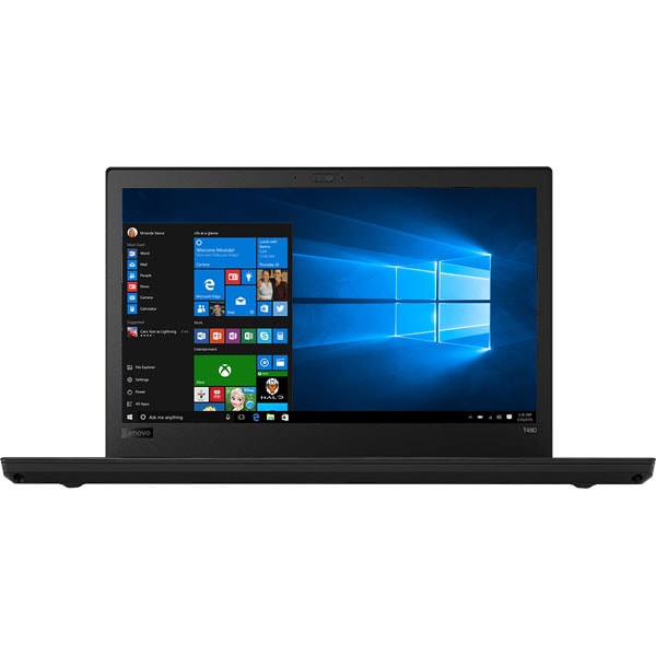 Laptop LENOVO ThinkPad T480, Intel Core i5-8250U pana la 3.4GHz, 14" Full HD, 8GB, SSD 512GB, Intel UHD Graphics 620, Windows 10 Pro, Negru