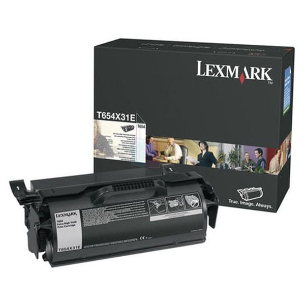 Toner original LEXMARK T654X31E Corporate, negru