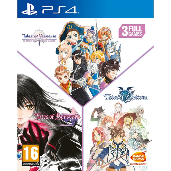 Tales of Vesperia Definitive Edition + Tales of Zestiria + Tales of Berseria (Triple Pack) PS4
