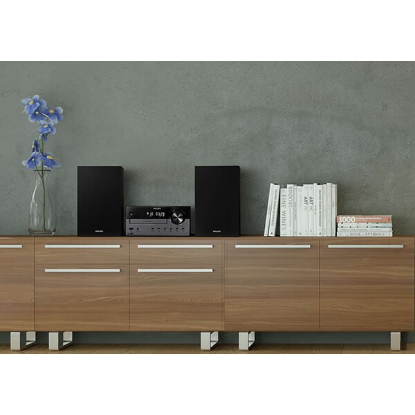 Microsistem audio PHILIPS TAM4505/12, 60W, Bluetooth, USB, CD, Radio FM, negru