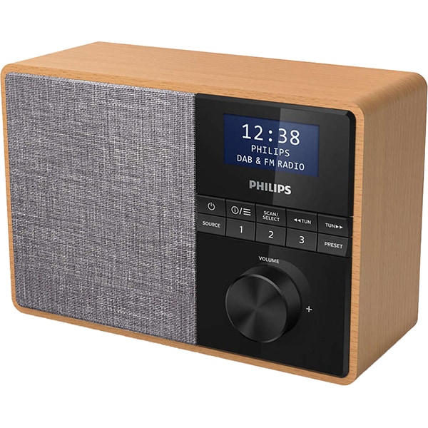 Radio portabil PHILIPS TAR5505/10, Bluetooth, FM, maro