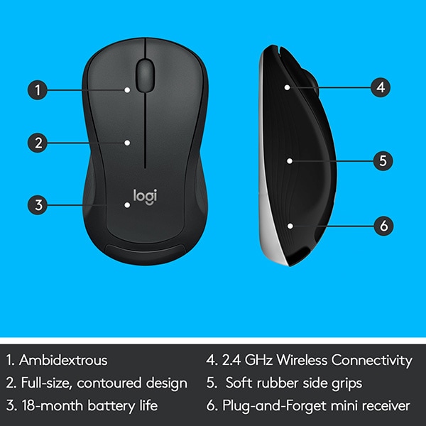 Kit tastatura si mouse Wireless LOGITECH MK540 Advanced, USB, negru