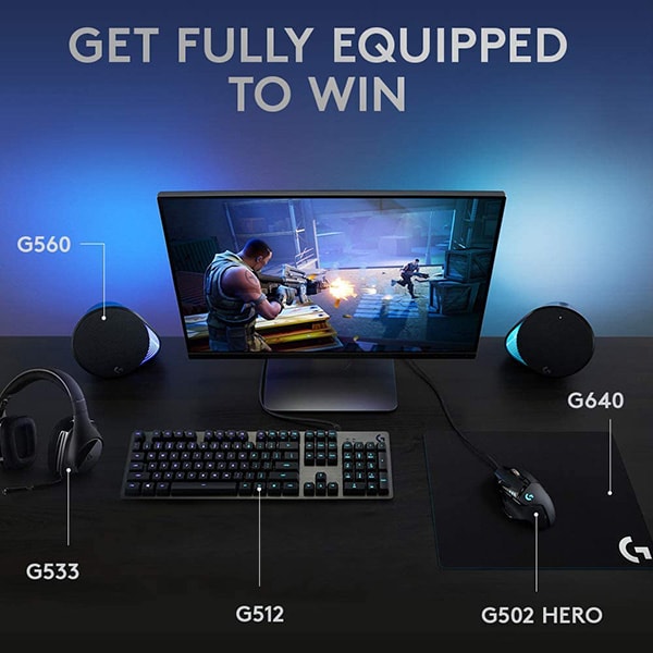 Tastatura Gaming mecanica LOGITECH G512 GX Brown Tactile, USB, Layout US INT, negru