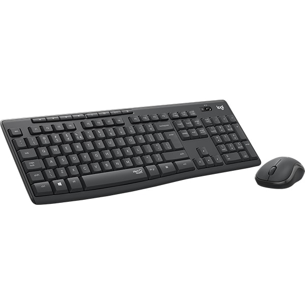Kit tastatura si mouse Wireless LOGITECH MK295 Silent, USB, grafit