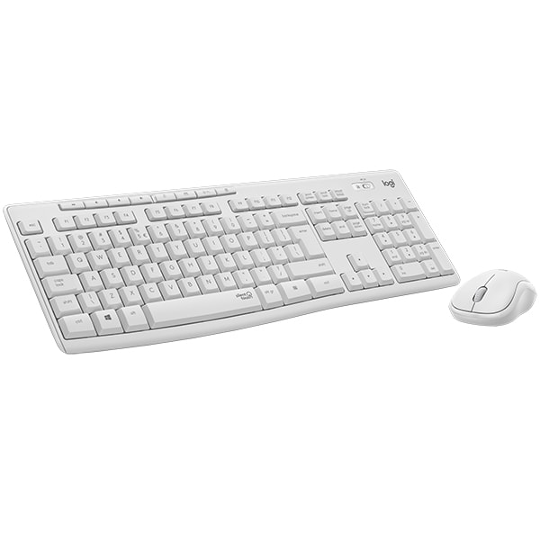 Kit tastatura si mouse Wireless LOGITECH MK295 Silent, USB, alb