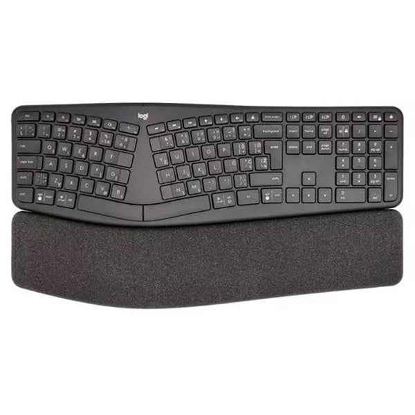 Tastatura Wireless LOGITECH Ergo K860, USB, Bluetooth, US INT, negru