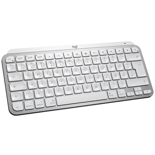Tastatura Wireless pentru Mac LOGITECH MX Keys Mini, USB, Bluetooth, Layout US INT, alb-gri