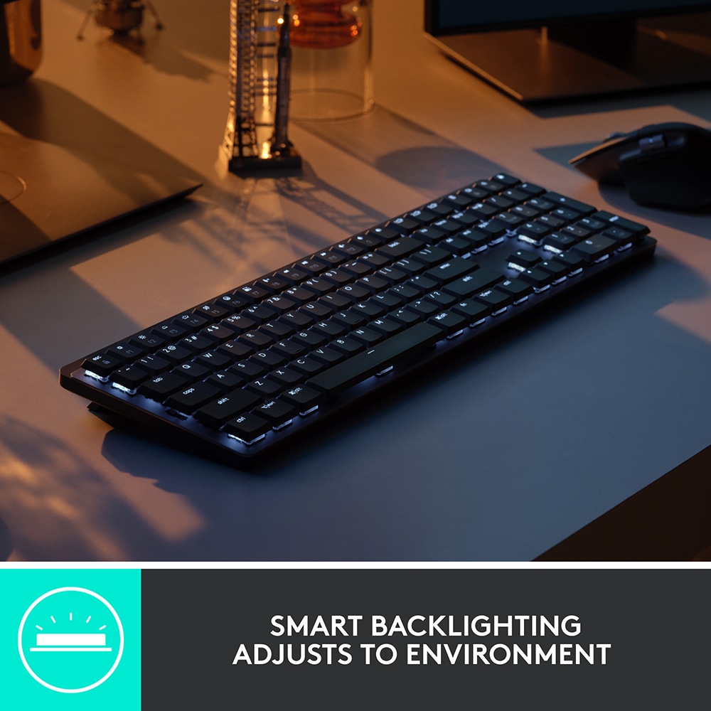 Tastatura Wireless LOGITECH MX Mechanical, Bluetooth, USB, gri