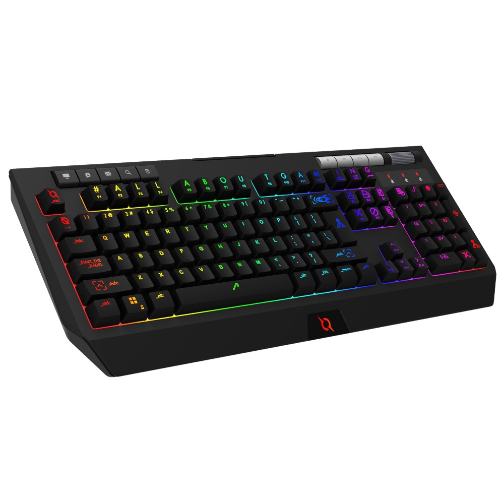 Tastatura Gaming AQIRYS Capella, USB, Layout US, negru