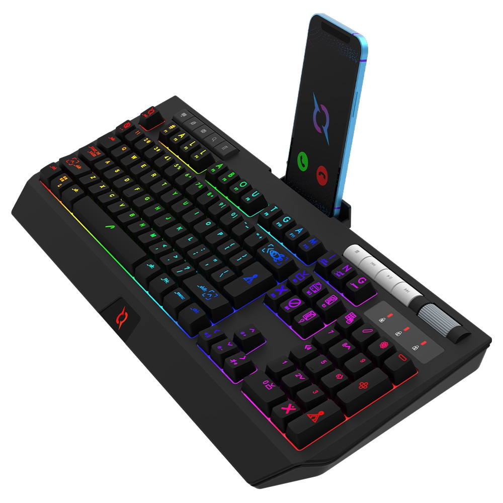 Tastatura Gaming AQIRYS Capella, USB, Layout US, negru