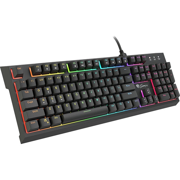 Tastatura Gaming semi-mecanica NATEC Genesis Thor 200 RGB, USB, Layout US, negru