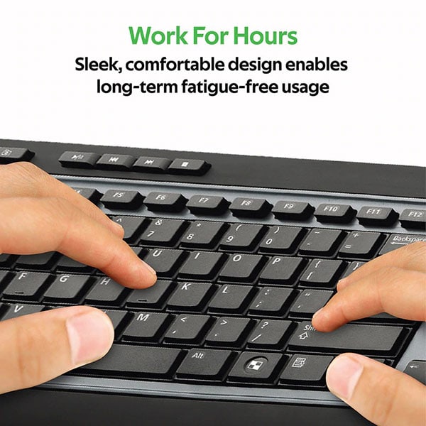 Kit tastatura si mouse PROMATE ProCombo-9, USB, negru