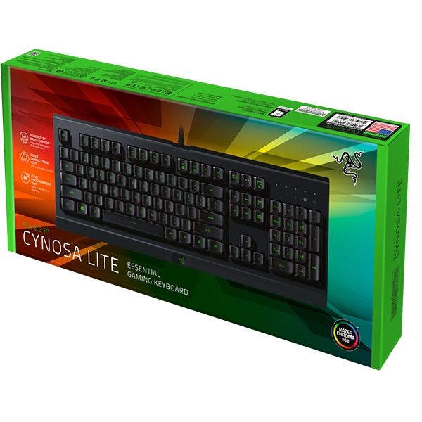 Tastatura Gaming RAZER Cynosa Lite, USB, Layout US, negru