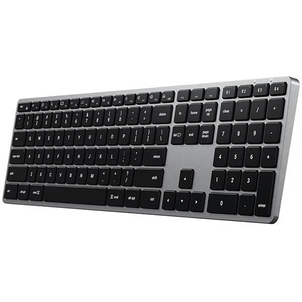 Tastatura Wireless pentru Mac SATECHI Slim X3, Bluetooth, USB-C, US INT, gri