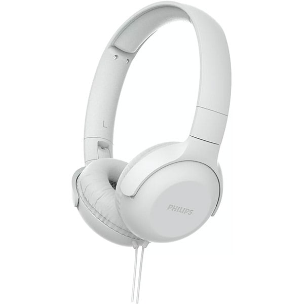 Casti PHILIPS UpBeat TAUH201WH/00, Cu Fir, On-Ear, Microfon, alb