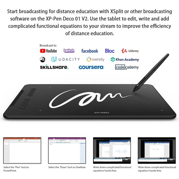 Tableta grafica XP-PEN Deco 01V2, negru
