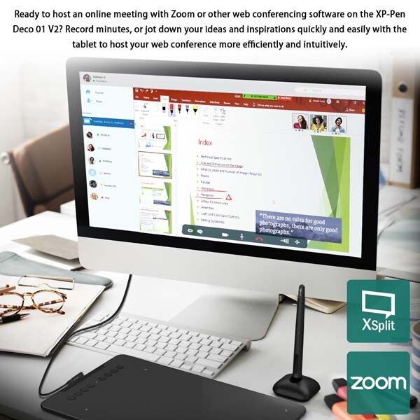 Tableta grafica XP-PEN Deco 01V2, negru