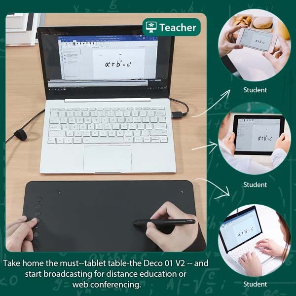 Tableta grafica XP-PEN Deco 01V2, negru