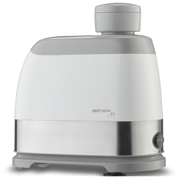 Masina de tocat carne DELIMANO Joy Pro 110073294, 1.5kg/min, 1300W, accesoriu carnati, alb-auriu