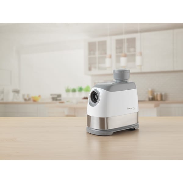 Masina de tocat carne DELIMANO Joy Pro 110073294, 1.5kg/min, 1300W, accesoriu carnati, alb-auriu