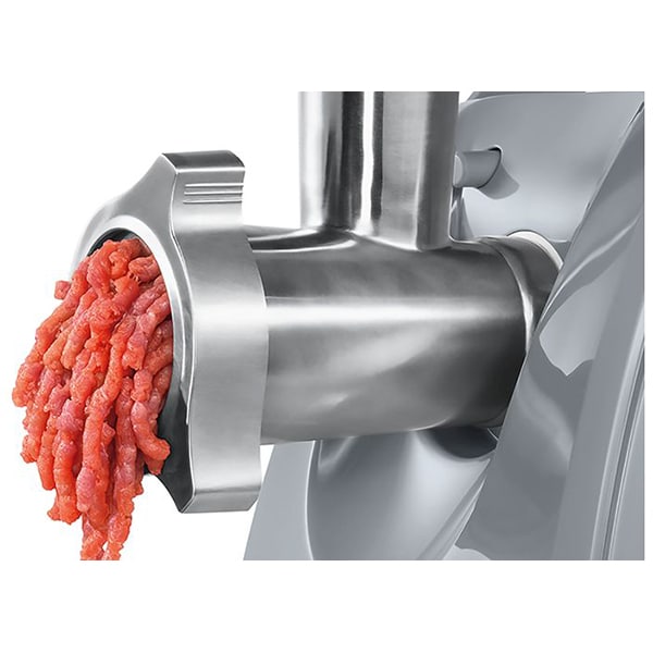 Masina de tocat carne BOSCH ProPower MFW45020, 2.7kg/min, 1600W, accesoriu carnati/kebbe, alb-gri