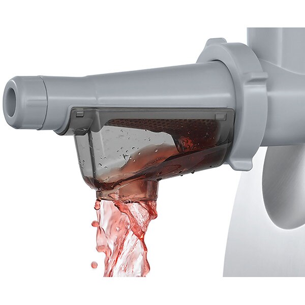 Masina de tocat carne BOSCH ProPower MFW67450, 3.5 kg/min, 2000W, accesoriu carnati/suc de rosii/kebbe, argintiu-negru