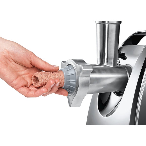 Masina de tocat carne BOSCH ProPower MFW67450, 3.5 kg/min, 2000W, accesoriu carnati/suc de rosii/kebbe, argintiu-negru