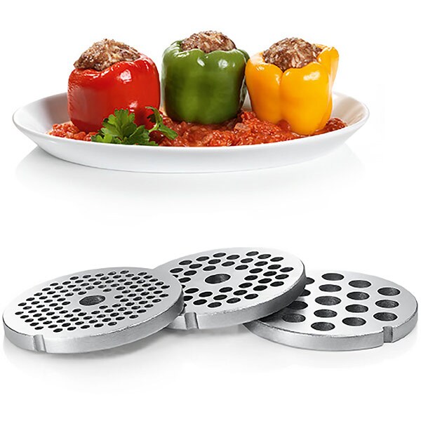 Masina de tocat carne BOSCH ProPower MFW67450, 3.5 kg/min, 2000W, accesoriu carnati/suc de rosii/kebbe, argintiu-negru