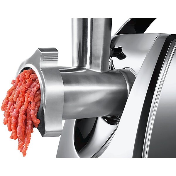 Masina de tocat carne BOSCH ProPower MFW67450, 3.5 kg/min, 2000W, accesoriu carnati/suc de rosii/kebbe, argintiu-negru