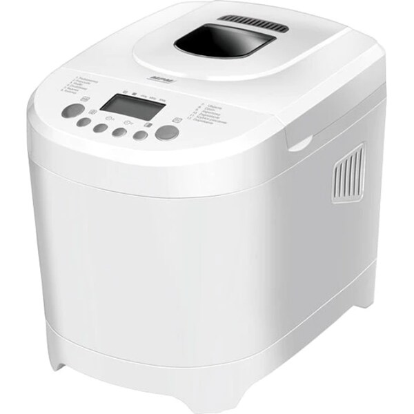 Masina de copt paine MPM MUC-01, 0.9kg, 12 programe, 600W, alb