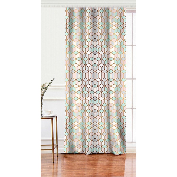 Draperie Mila Home, rejansa, 140 x 260 cm, semiopac, roz-verde