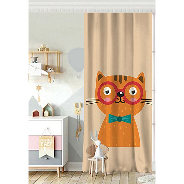 Draperie Mila Home Cat, rejansa, 140 x 260 cm, semiopac, multicolor