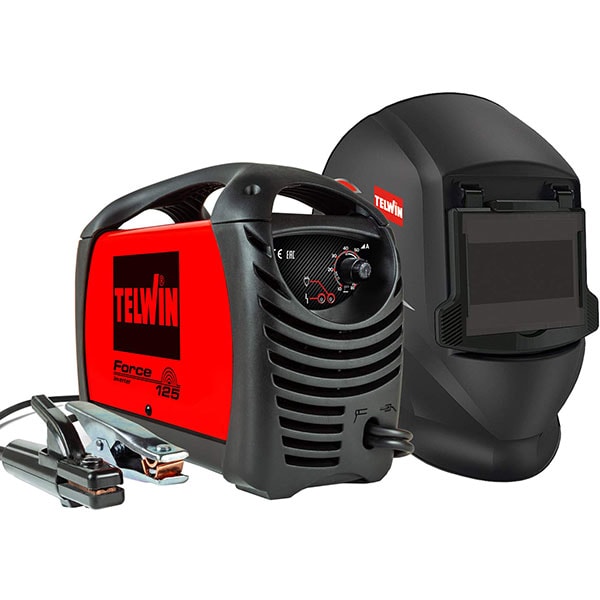 Invertor sudura TELWIN Force 125, MMA, 80A, 2.3kW, electrod 1.6 - 2.5 mm + Masca sudura