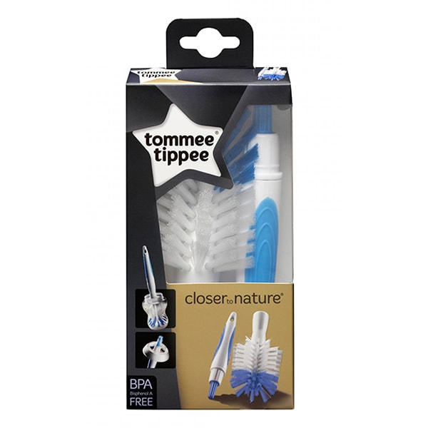 Perie biberon si tetina TOMMEE TIPPEE Explora, albastru
