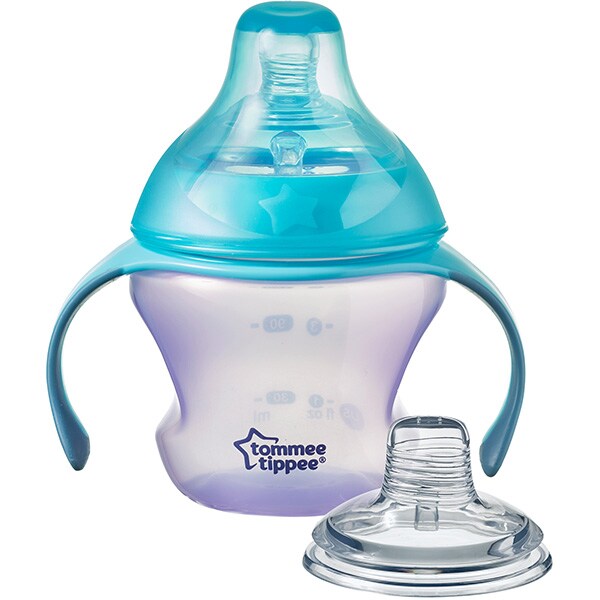 Cana tranzitie TOMMEE TIPPEE, 4 - 7 luni, 150ml, mov - albastru deschis